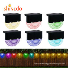 New Solar Step  Waterproof Lights for Outdoor Stairs, Step , Fence, Yard, Patio, and Pathway, Deck Garden RGB Lights